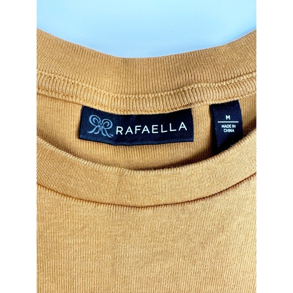 Rafaella Long Sleeve T-Shirt Gold Button Detail Medium Bundle of Two Red Orange - Picture 4 of 8